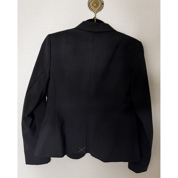 Banana Republic Classic Fit Blazer Jacket Black Wool Blend One-Button  Size 6P - Picture 4 of 11